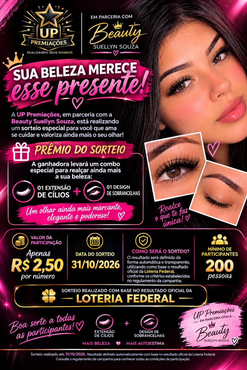 ✨ SORTEIO ESPECIAL BEAUTY SUELLYN SOUZA