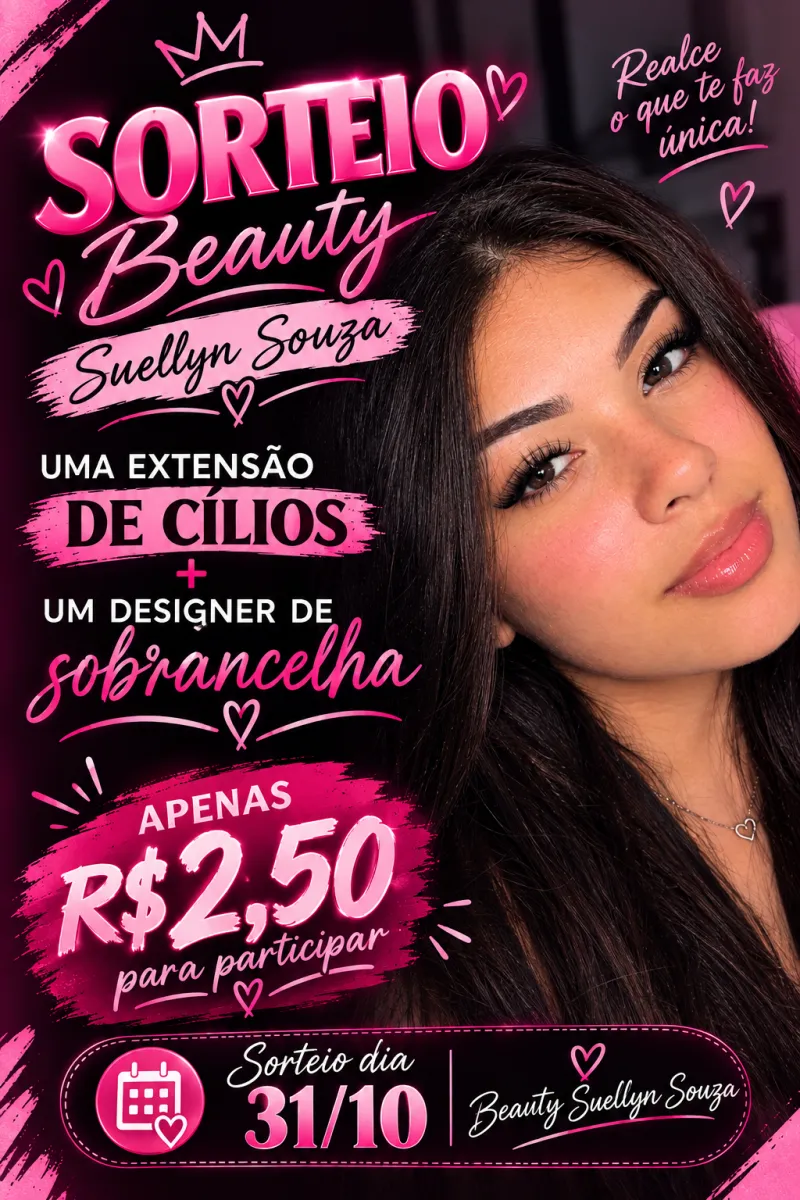 ✨ SORTEIO ESPECIAL BEAUTY SUELLYN SOUZA